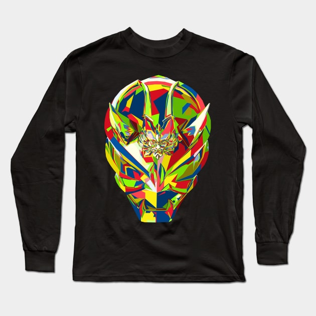 Colorful Hibiki Long Sleeve T-Shirt by Bajingseng